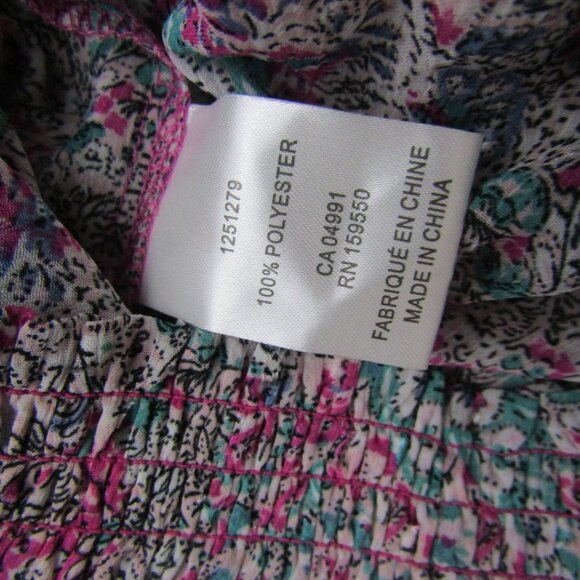 Maison D'Amelie Floral Sheer Blouse Small Prairie Cottagecore - Picture 9 of 9
